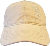 U.S. Polo Assn. Unisex's Adjustable Cotton Baseball Hat Cap, Beige, One Size