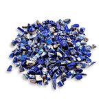 Divinity Natural Lapis Lazuli Raw Pure/Rough Stone Crystal Pure Chips for Vastu, Crystal Healing, Spirituality, Business Success, Money Abundance & Prosperity (50 Grams) (Pure Lapis Lazuli Chips)