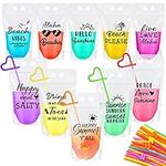 Summer Drink Pouches with Straws Be