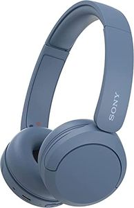 Sony WH-CH520 Wireless Headphones, Light Comfortable, on-Ear Style, Clear Voice Calls, 50 Hours Battery Life, Quick Charge, Multipoint, Blue