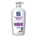 Kiss My Face Moisture Shave 11oz Lavender & Shea Pump (6 Pack)