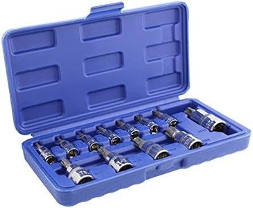 ABN Torx Plus Socket Set Star Bit Set, 5 Star Tamper Proof Bit Set, Tamper Proof Torx Bit Set – 12-Piece Torx Set