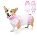 Lianzimau Dog Recovery Suit,Spay Suit for Female Dog,E-Collar Cone Alternative After Surgery Anti-Licking,Neuter Suit for Male Dogs,Dog Surgical Suit for Abdominal Wounds Dog Onesie Body Suits