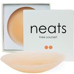 NEATS Nipple Covers for Women, Reusable & Hypoallergenic Adhesive Breast Pasties Champagne