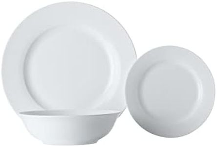 Maxwell & Williams White Basics European Rim Dinner Set 18pc Gift Boxed