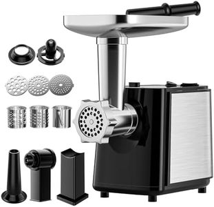 Biebuxo Meat Grinder Electric 2000W,3 in 1 electric meat mincer machine with 3 Vegetable slices Blades & 3 Grinding Plates, Sausage Maker for Home Use & Commercial Using