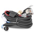 Wiring Harness 1 Lead, Nirider 12V 40A Rock Switch Relay Fuse Nylon Wiring Harness Kit for LED Light Bars Fog Lights Work Lights Driving Lights Offroad LED Pods Wire Kit for Truck UTV ATV Boat