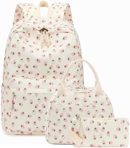 Bluboon School Backpack Teens Girls Boys Kids School Book Bags with Lunch Box Pencil Bag