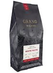 Grano Milano Coffee Beans 1kg House Blend Arabica and Robusta, Dark Roast Intensity 3/5 Strong Coffee, Made in Italy