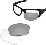 Glintbay 100% Precise-Fit Replacement Sunglass Lenses for Oakley Valve New 2014 - Photochromic Clear Non-polarized