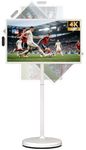 ApoloSign 32 inch UHD 4K Smart Portable TV Gen2, 16(8+8) G +256G Storage, Android 14 OS, Rolling TV on Wheels with Rotatable Touch Screen, Built-in Battery, Full Swivel Rotation, Voice Remote