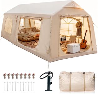 Ytaoeo Inflatable Camping Tent for 8-10 People – 2 Room, Waterproof Oxford, Chimney Opening, 4 Season