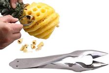 ADICTUM 1PCs Stainless Steel Pineapple Eye Remover Tool - Eye Peeler, Practical Seed Remover Clip Slicer Clip Fruit Kitchen Tool