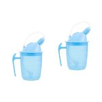 DOITOOL 2pcs patient cup maternity drink cup spill cup drinking cup with straw sippy cup disabled products for adults pregnant woman aldult drinking bottle plastic