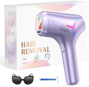 LYSMOSKI Laser Hair Removal for Women and Men, At-Home IPL Hair Removal Device with 5.2 cm² Treatment Window, Nearly Painless, Visible Results in 2 Weeks, Full Body Treatment in 8 Minutes,Purple