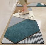 Yellow Weaves– Non-Slip Kitchen Floor Mats, Water Absorbent, Rugs,Standing Rubber Mats for Kitchen, Office, Sink and Laundry Room, Multicolor (Pack of 2)
