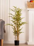 ARICK DECOR 3Ft Artificial Bamboo Plant with Pot, Realistic Natural Green Faux Bamboo Tree for Indoor Home Decor, Office, Living Room & Balcony