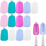 12Pcs Silicone Toothbrush Head Cover, Small and Portable, Ideal for Protecting Oral Hygiene and Toothbrush Life