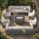 Vakollia 15 Pieces Patio Furniture 