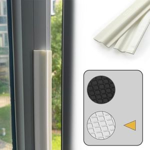 16.4 FT Window Adhesive Weather Stripping Seal Strip PU Foam, PE Cover, Sticking Installation for Any Type of Windows, Sound Heat Insulation, Dust Water Moisture Prevention (16.4ft, White，Window)