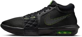 Nike Men's Basketball Shoe, Black White Volt, 12