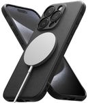 Ringke Onyx [Compatible with MagSafe] Designed for iPhone 15 Pro Max Case, Prevents Oily Smudges Feels Good in The Hand Non-Slip Enhanced Grip Precise Cutouts for Camera Lenses - Magnetic Black