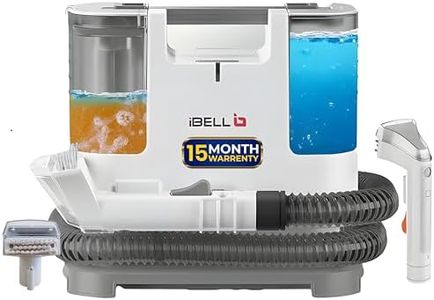 IBELL POWERHOUSE Spot Cleaner Machine,Multi-Purpose Portable Carpet/Sofa Cleaner with 12 kPa Suction, 1.8L Dual Tanks, Brush Head