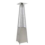 Dellonda Pyramid Gas Patio Heater 13kW for Commercial & Domestic Use, Stainless Steel - DG99