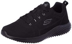 Skechers Men's Bounder-Rinstet Flat (BBK), Black - 9 UK (10 US)