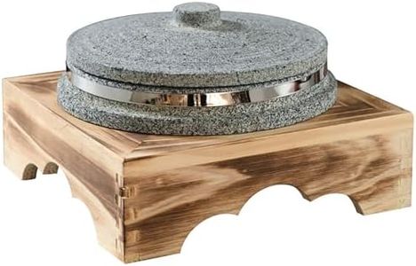 CVQWRJH Dolsot Bibimbap Bowl,Korean Granite Stone Bowl with Lid Thicken Stone Bowl, for Bibimbap Soups Hot Pot for Korean Restaurants, Soup, Rice, Stew,20CM