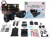 BUDDLETS-Bot Robot Toy Kit for Kids Ages 8-12 - STEM Coding Robotic Toy Car for Beginners - Engineering DIY Building Kit with Voice, Coding & App Controlled Robot (Black)