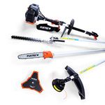 FUXTEC MT152 Petrol Garden Multi Tool | 52cc 3HP Petrol Multitool 4-in-1 with Strimmer, Brush Cutter, Hedge Trimmer & Pole Saw, Easy Start