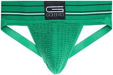 GOLBERG G Athletic Supporter - Naturally Contoured Waistband - Multiple Colors, Envy Green, Medium / 32-38 Waist