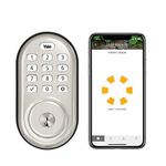 Yale Assure Lock Keypad - Wi-Fi/Bluetooth Deadbolt - Compatible with Alexa, Google Assistant, HomeKit, Airbnb and More - Satin Nickel