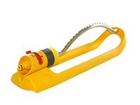 HOZELOCK - Rectangular Oscillating Sprinkler Plus 260 m² : Large-area Spray Sprinkler, Ideal for Lawns and Established Plants, Adjustable Oscillation Zone: 20 Jets For Uniform Watering [2975P0000]