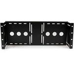 StarTech.com 4U Universal VESA LCD Monitor Mounting Bracket for 19-inch Rack or Cabinet - TAA Compliant - Cold-Pressed Steel Bracket (RKLCDBK), Black, 17.7cmx84.2cmx10.8cm