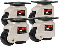 4 Pieces/Set GD-80F Leveling Casters Swivel Workbench Adjustable & Retractable Wheels for Home Furniture Cart