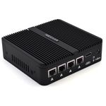 WEIDIAN Firewall 2.5GbE, Firewall PC, Network Security Micro Appliance, Router PC, Celeron J4125, AES-NI, HD, RS232 COM, 2USB3.0, 4RJ45 LAN, SIM Slot, Compatible with OPNsense etc(8GB RAM/256GB SSD)