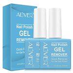 Gel Polish Remover, 2Pack Gel Nail Polish Remover - Remove Gel Nail Polish Within 2-3 Minutes - Quick & Easy Gel Polish Remover - No Need For Foil, Soaking Or Wrapping, 15ML