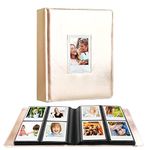 288 Vertical Photos for Instax Mini Photo Album, Front Window, For Polaroid Book Album 2x3 For Fujifilm Instax Mini 12 11 9 8 40 Film, Polaroid 300, HP Sprocket, K-pop Photocards (Gold)