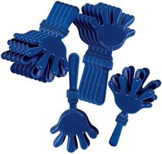 Fun Express Blue Plastic Hand Clappers - Fun and Noisy Party Favors - Perfect Noisemakers for Celebrations Sporting Events Parades or Fundraisers - Ideal for Kids and Adults - 12 Pieces