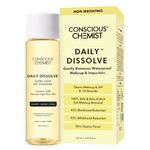 Conscious Chemist Makeup Remover Oil Cleanser|130 Ml|Face Wash, Cleanser Oily Skin, Makeup Remover. Men & Women. Removes Waterproof Makeup, Spf & Impurities. Soft & Glowing Skin - Daily Dissolve