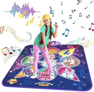 Skirfy Dance Mat, Unicorns Toys Gift for Girls Electronic Dance Pad with 7 Games Mode, Dance Games with Touch Sensitive LED Lights, Musical Mat for Toddler Girls Gift for 3-8
