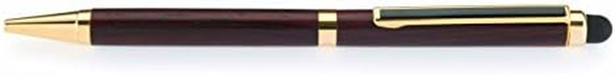 Woodriver Project Kit - Ballpoint Stylus Pen, Cobalt Gold With Black Stripe