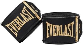 Everlast Elite Boxing Hand Wraps 180" Black/Gold