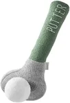 Mud Pie Children's Goft Knit Rattle, Green Putter Club