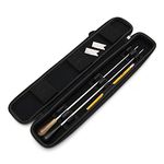 Magerdy Fields Conducting Baton Case - Holds 2 Conductor Batons up to 16 inches - Includes Carrying Strap and 2 Metal Bookmarks - Adjustable Support Inserts - Keeps Conductor Sticks Secure