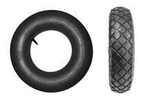 Multipurpose Tyres 4.80/4.00-8 Tyre & Tube Sack Barrow Wheels Trailers, wheelbarrows, Karts, Sack Truck Wheels, Lawn Movers, Hand Trucks (1X Set of 4.00-8 4PR Tyre & Inner Tube)