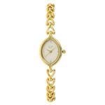 Titan Brass Raga White Dial Women Analog Watch With Metal Strap-Ns2370Ym01, Band_Gold