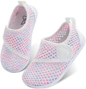 LeIsfIt Toddler Water Shoes Boys Girls Aqua Socks Kids Outdoor Quick-Dry Breathable Swim Shoes Lightweight Non-Slip Barefoot Beach Socks Color 6 Toddler